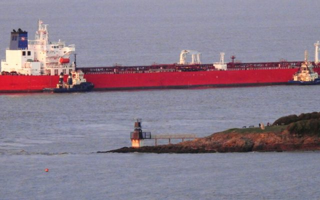 Nave Andromeda is seen in Portishead