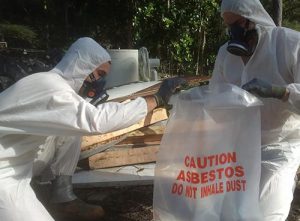 Asbestos-awareness during the clean up stage