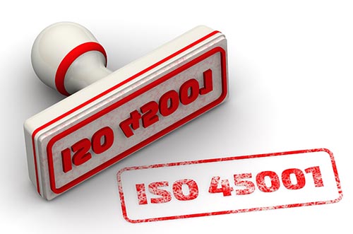 ISO 45001 rubber stamps