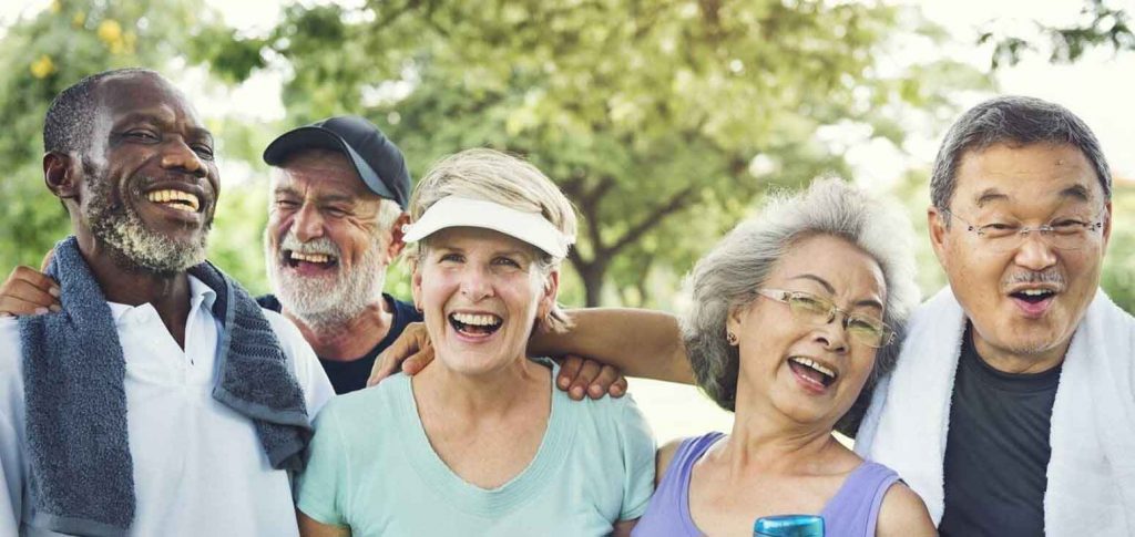 seniors laughing and enjoying life